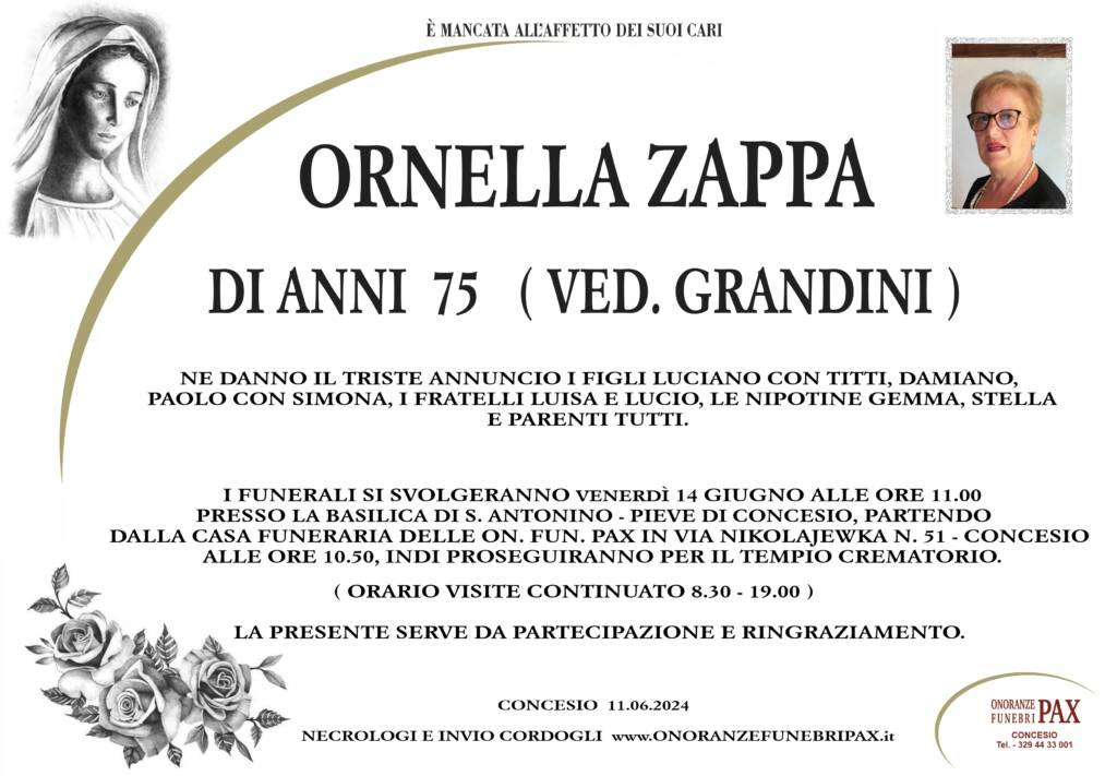 ORNELLA ZAPPA - MANIFESTO