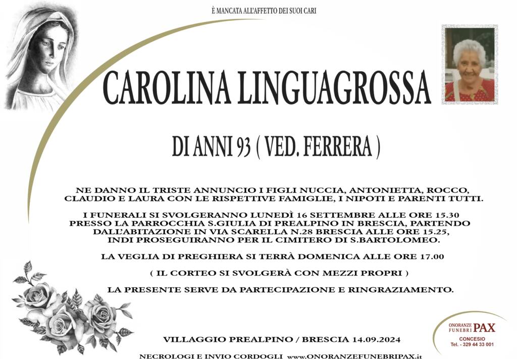 CAROLINA LINGUAGROSSA - MANIFESTO