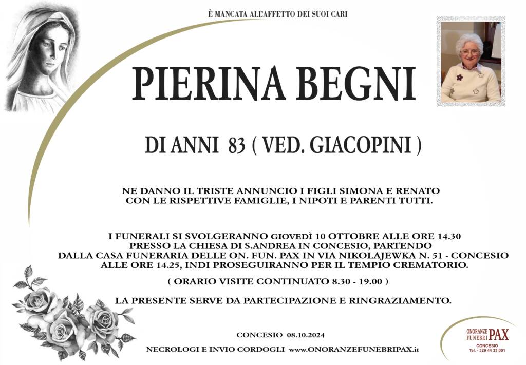 PIERINA BEGNI-MANIFESTO SITO