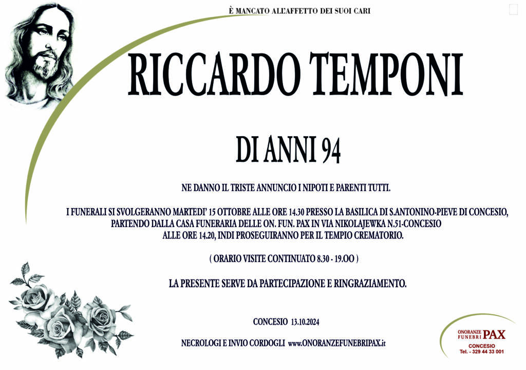 RICCARDO TEMPONI-MANIFESTO SITO