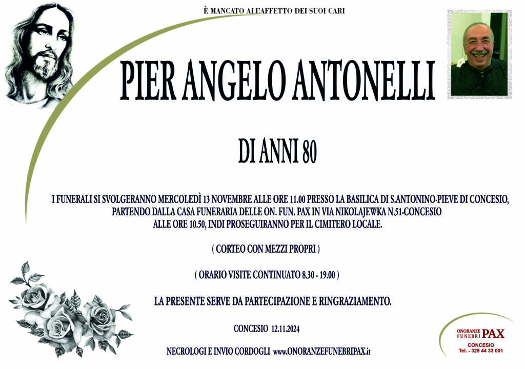 PIER ANGELO ANTONELLI - MANIFESTO