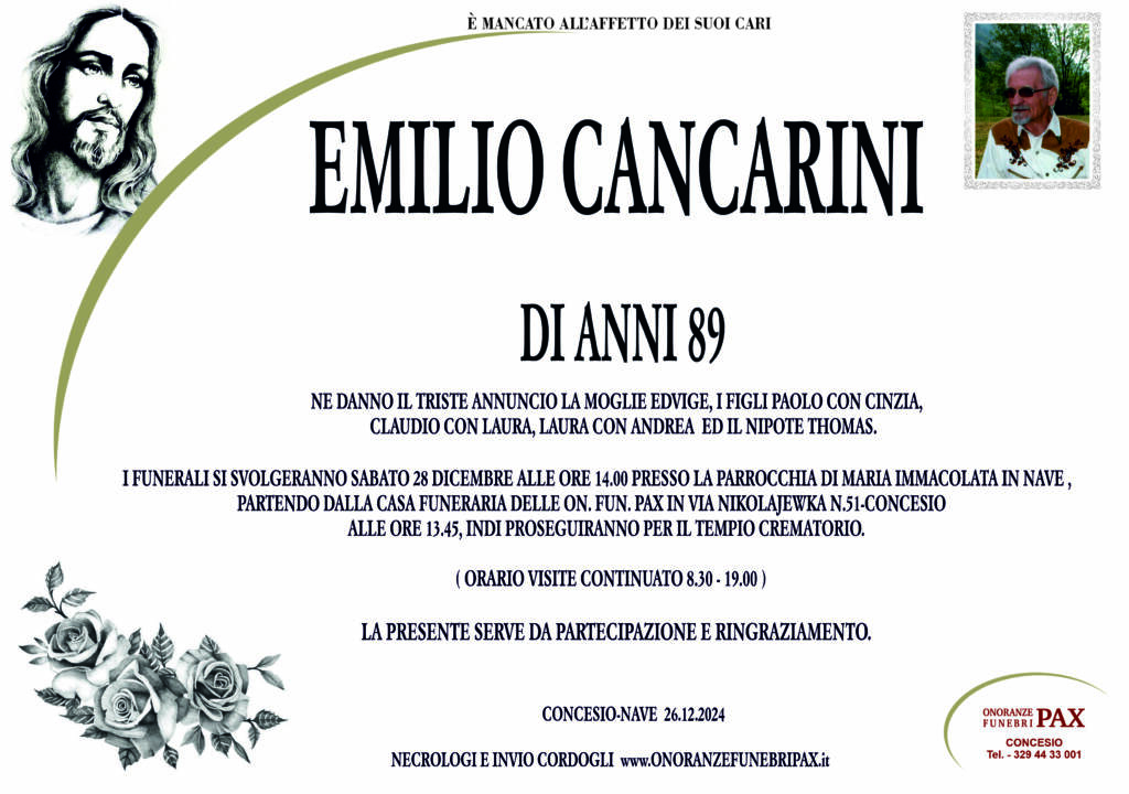 EMILIO CANCARINI-MANIFESTO