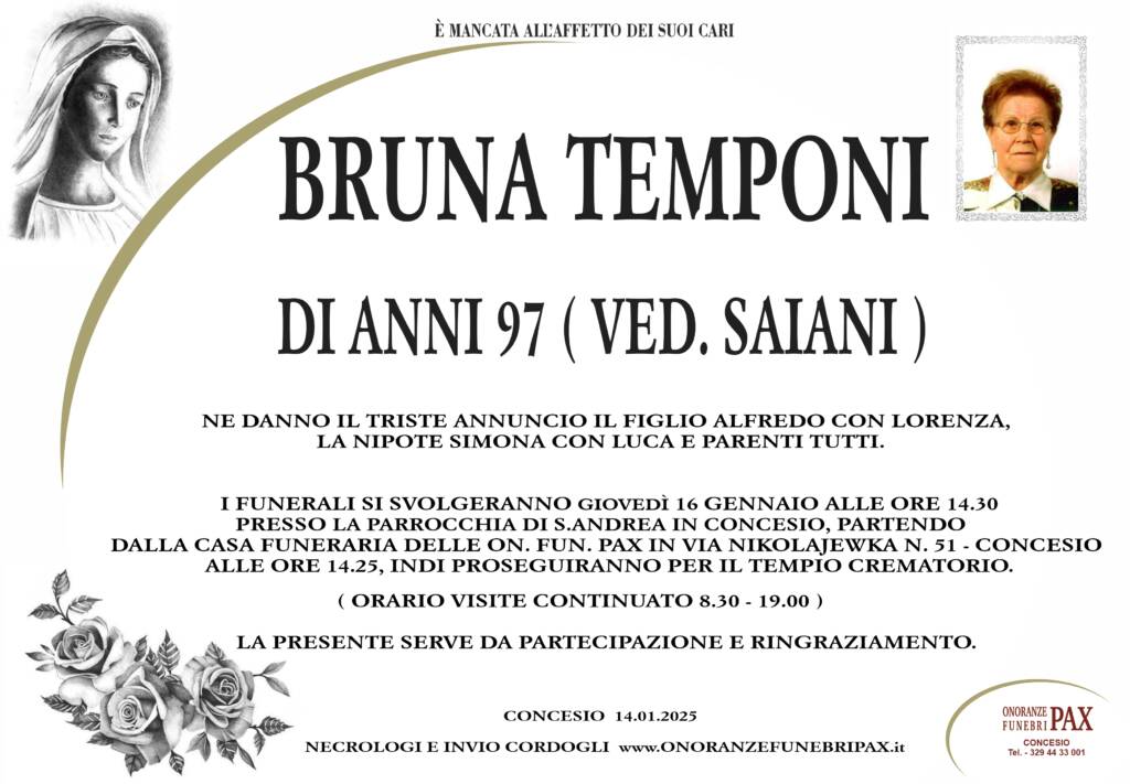 BRUNA TEMPONI - MANIFESTO